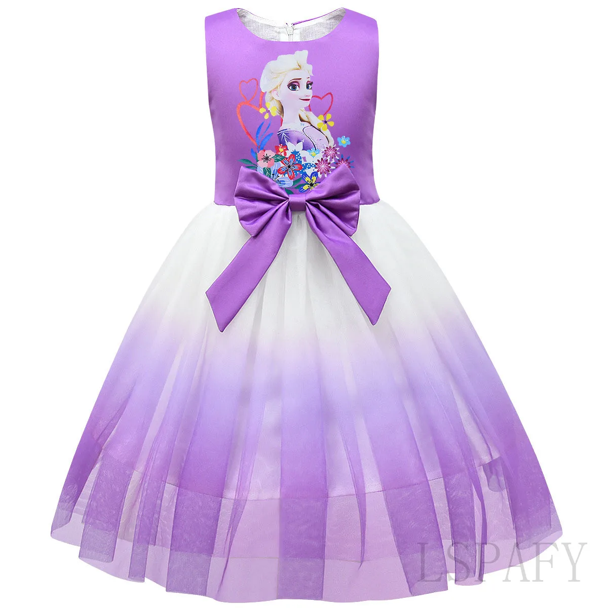 Disney Baby Meiteņu Kleitas Toddler Bērniem Halloween Cosplay Princese Kostīmu Chilren Elsa Kleita Dzimšanas Dienu Saldēti Drēbes Attēls 3