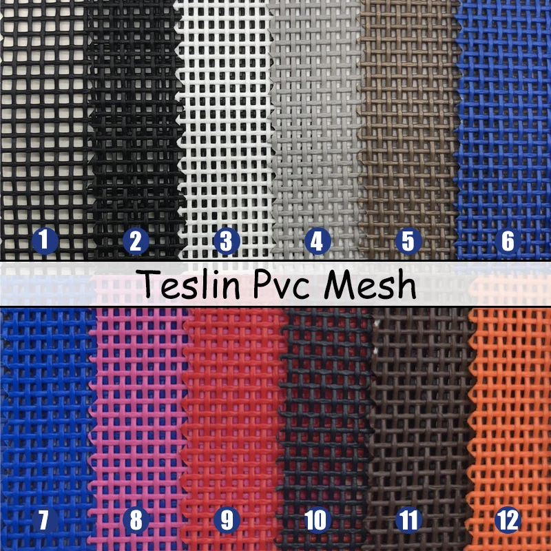 100X135cm Krāsains PVC Plastmasas Teslin Acs Auduma Nelielu Kvadrātveida linuma Acs Neto Materiāls Krēsls, Bagāžas Somā Materiāls Attēls 5