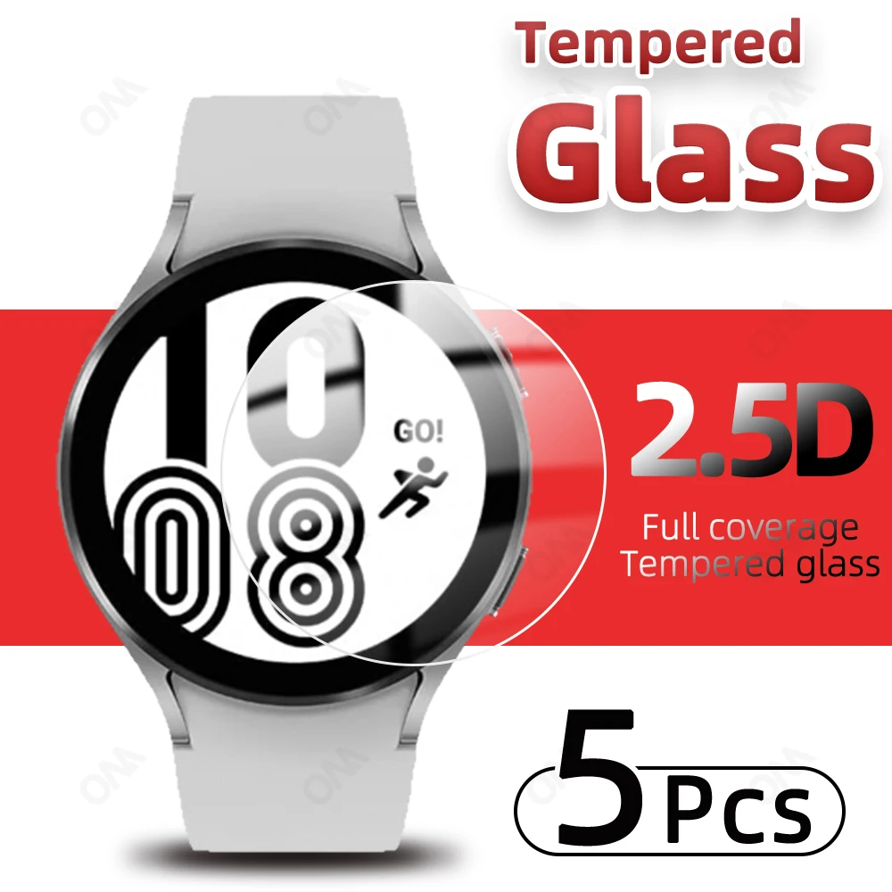 Rūdīta Stikla Aizsardzības Samsung Galaxy Noskatīties 4 40mm 44mm Ekrāna Aizsargs, Klasiskās 42mm 46mm Smartwatch Aizsardzības Plēves Attēls 3