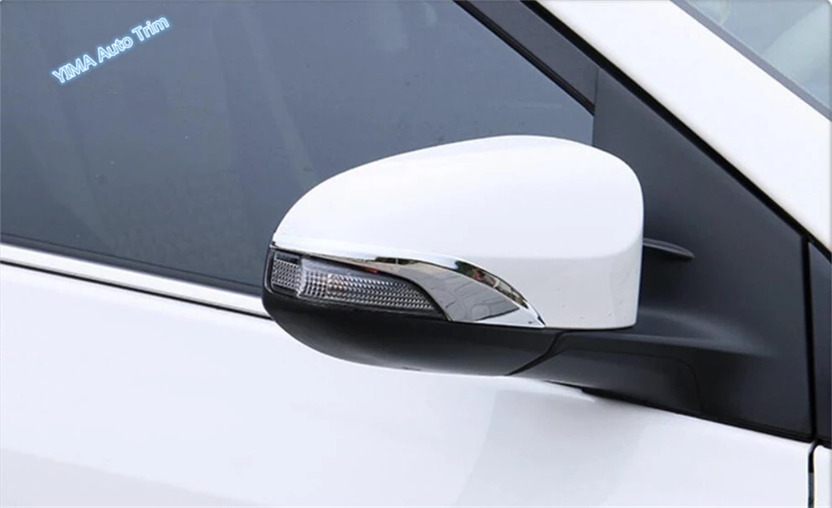 Toyota Corolla 2016 ABS Auto Stils Ārpus Automašīnas Durvis Atpakaļskata Spogulī, Aizsardzības Streamer Vāciņš Melns, 2 Gabals / Komplekts Attēls 4