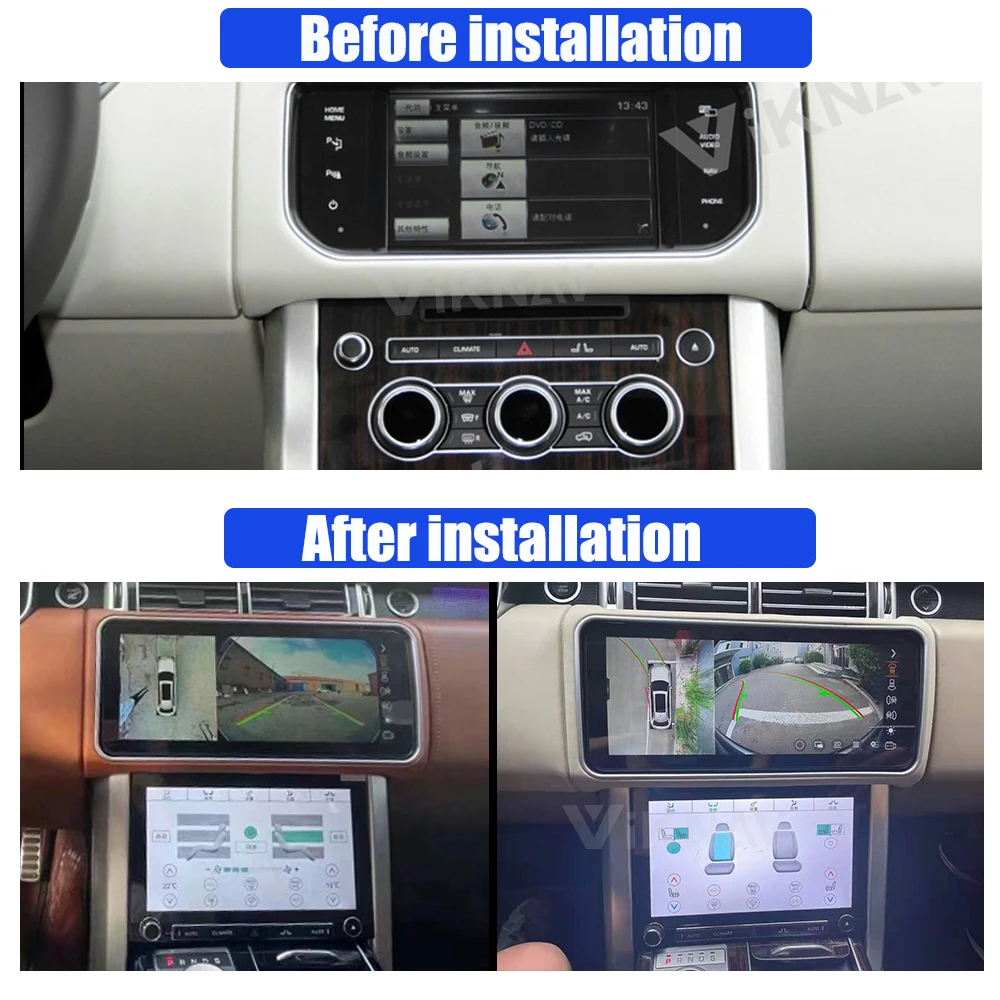 12.3 collu Android auto radio ar ekrāna Range Rover vogue L405 2013. - 2017. gadam touch screen GPS Navigācijas spēlētājs carplay stereo Attēls 4