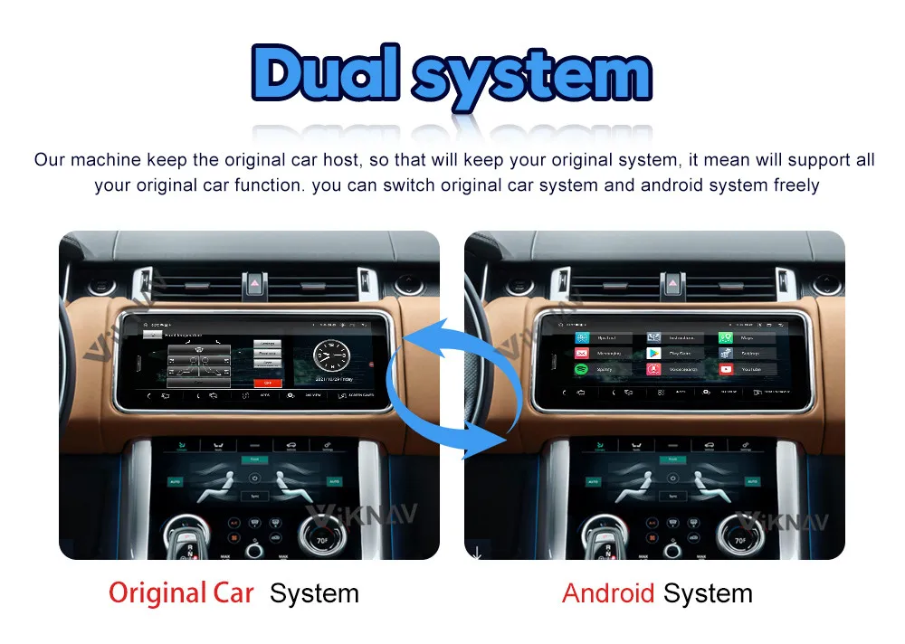 12.3 collu Android auto radio ar ekrāna Range Rover vogue L405 2013. - 2017. gadam touch screen GPS Navigācijas spēlētājs carplay stereo Attēls 5