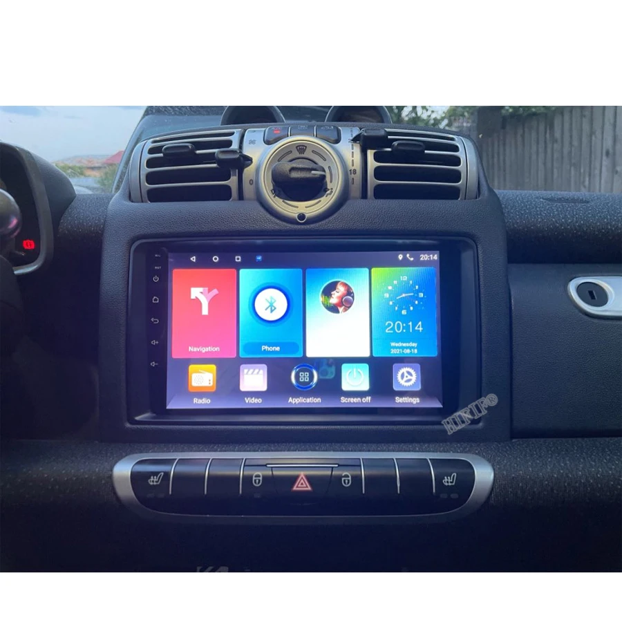 Carplay Android 10 Smart Fortwo W451 2006~2016 Stereo Radio Video Wifi Carplay Kartes GPS Nav Navi Navigācijas Multimediju Ne DVD Attēls 3