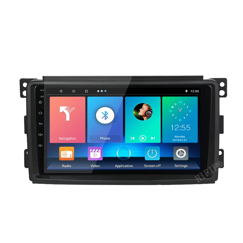 Carplay Android 10 Smart Fortwo W451 2006~2016 Stereo Radio Video Wifi Carplay Kartes GPS Nav Navi Navigācijas Multimediju Ne DVD Attēls 4