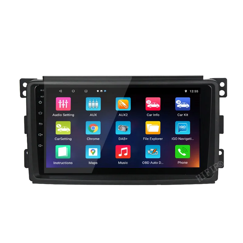 Carplay Android 10 Smart Fortwo W451 2006~2016 Stereo Radio Video Wifi Carplay Kartes GPS Nav Navi Navigācijas Multimediju Ne DVD Attēls 5