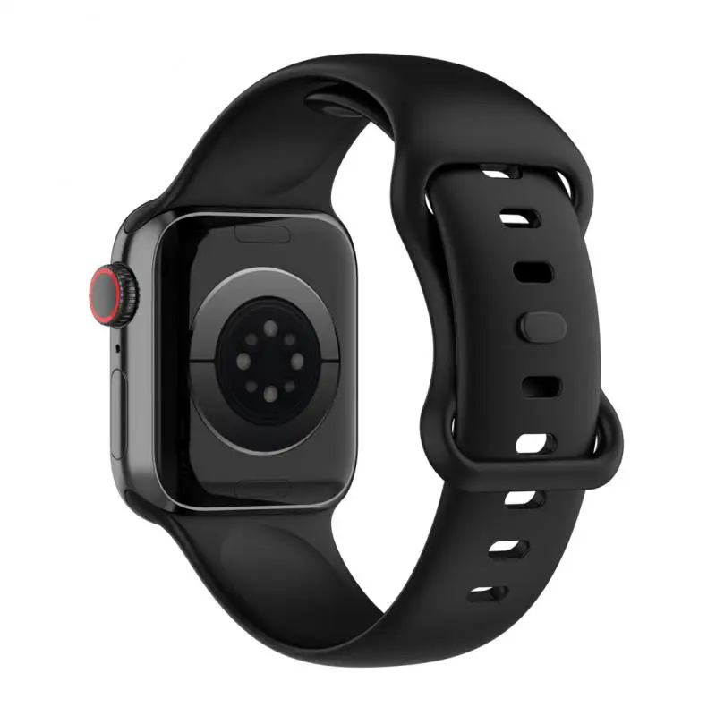 Silikona Siksniņa Apple Skatīties/iwatch SE Sporta Smartwatch 38-45 MM Ūdensnecaurlaidīgs Nomaiņa Aproce Apple Pulksteņi 1/2/3/4/5/6 Attēls 3