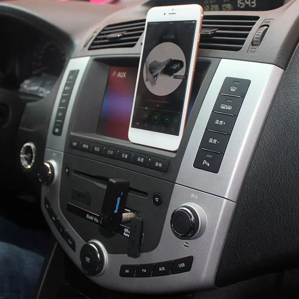 3.5 mm Automašīnas Bezvadu Bluetooth saderīgu aux Adapteri Automašīnas Bluetooth saderīgu Audio Uztvērēju Adapteri Attēls 2