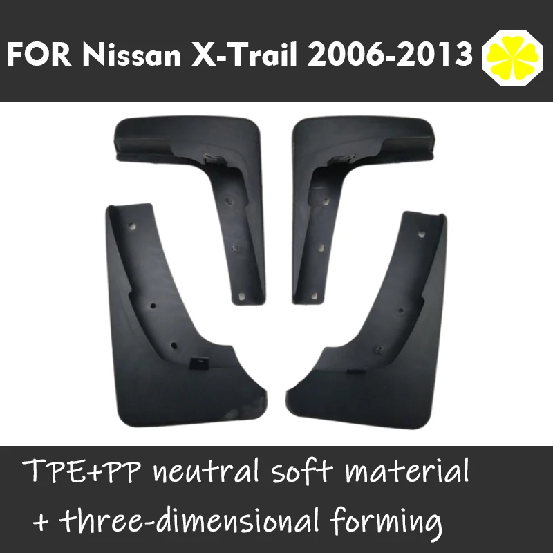 Mudflaps PAR NISSAN X-Trail XTRAIL T31 Dubļusargi Fender Dubļu Atloks Aizsargi ar Splash Mudguard Auto Piederumi Auto Styline 2006-2013 Attēls 1
