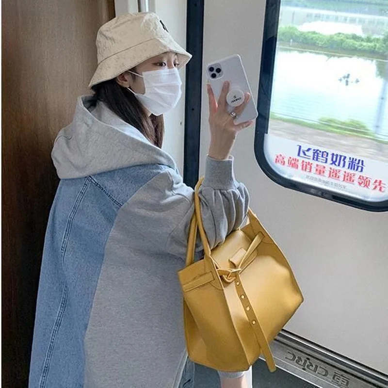 Pamata Žaketes Raibs Pavasara Mājīgu Kapuci korejiešu Stilā, Modes garām Piedurknēm Visu maču Gadījuma Zaudēt Dāmas Koledžas Ins Outwear Attēls 2