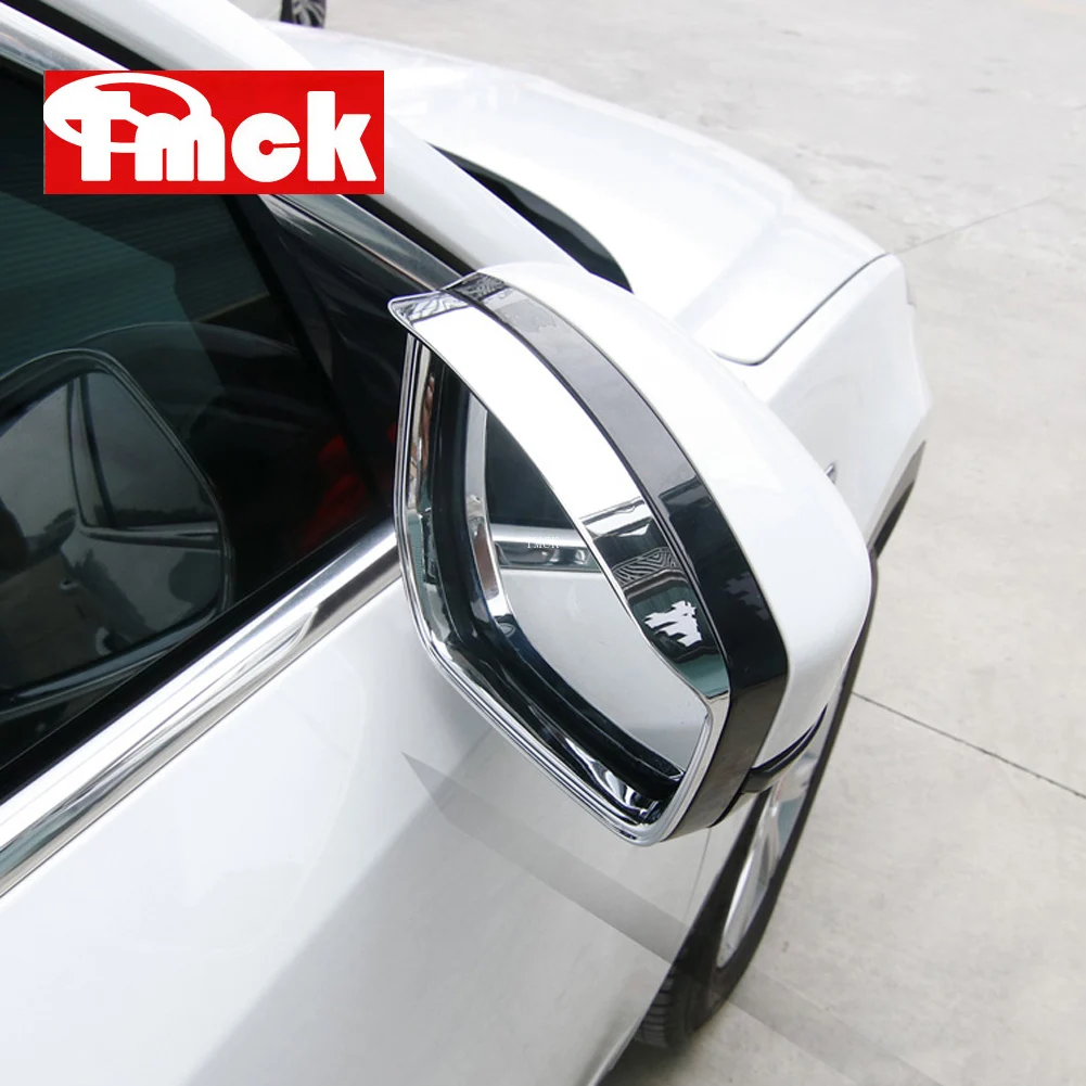 Par Jaguar E-Pace F-Pace f tempu X761 2016-2019 Automašīnu Atpakaļskata Spogulis, Lietus Uzacu Ūdensnecaurlaidīgs Weatherstrip Shield Toni Vāciņš Melns Attēls 1