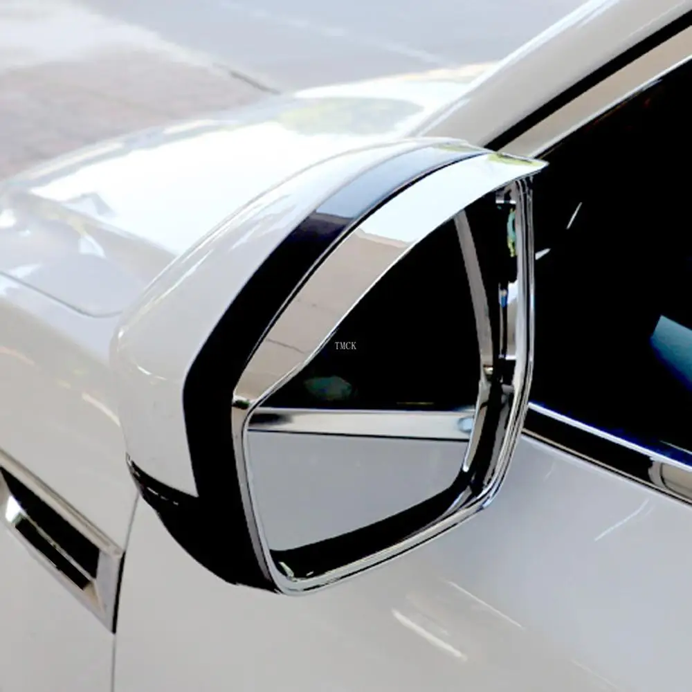 Par Jaguar E-Pace F-Pace f tempu X761 2016-2019 Automašīnu Atpakaļskata Spogulis, Lietus Uzacu Ūdensnecaurlaidīgs Weatherstrip Shield Toni Vāciņš Melns Attēls 2