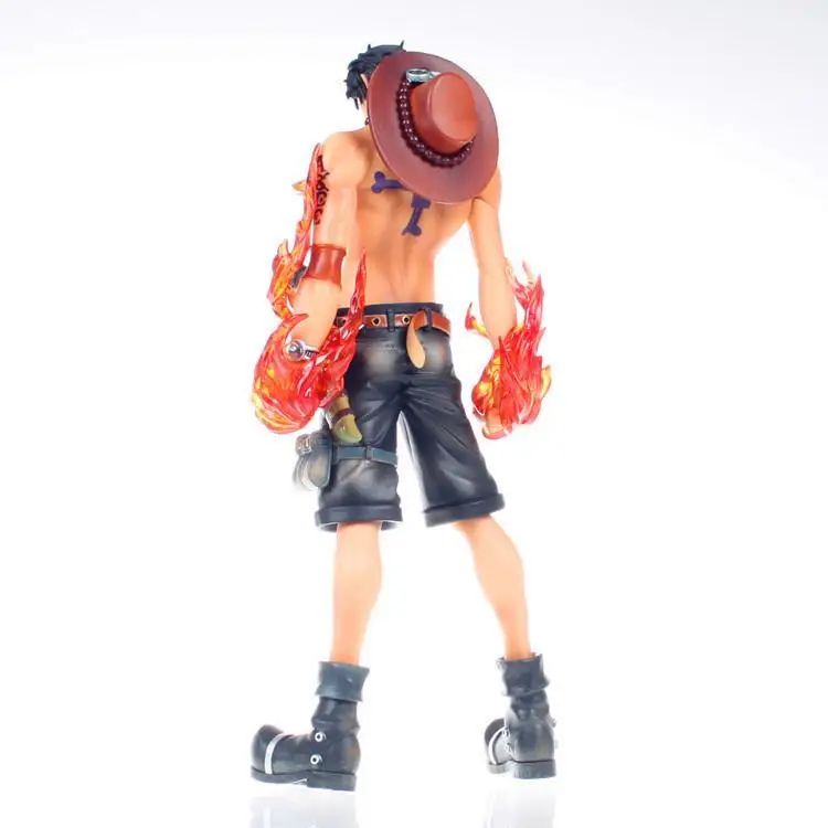 27cm Viens Gabals Anime Lielas Uguns Perforators Ace Rīcības Attēls PVC Pastāvīgā Portgas D Ace Figura Kolekcionējamus Modelis Rotaļlietas Brinquedos Attēls 4
