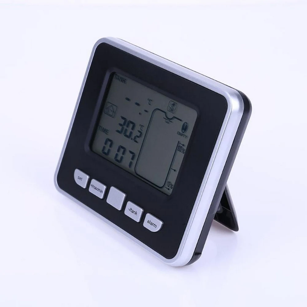 Ultraskaņas Tvertne Ūdens Līmeņa Indikators Metru Iekštelpu Āra Ūdens Sensora Mērīšanas Kontūru LCD 0-15m Mērīšanas Instrumenti Monitora Attēls 5