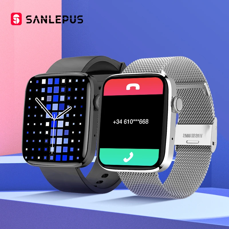SANLEPUS 1.8 collu HD Ekrāns, Smart Skatīties Ir 2021. Vīrieši Sievietes Smartwatch GPS Trajektorijas Bluetooth Zvanu Android Apple Huawei Xiaomi Attēls 1