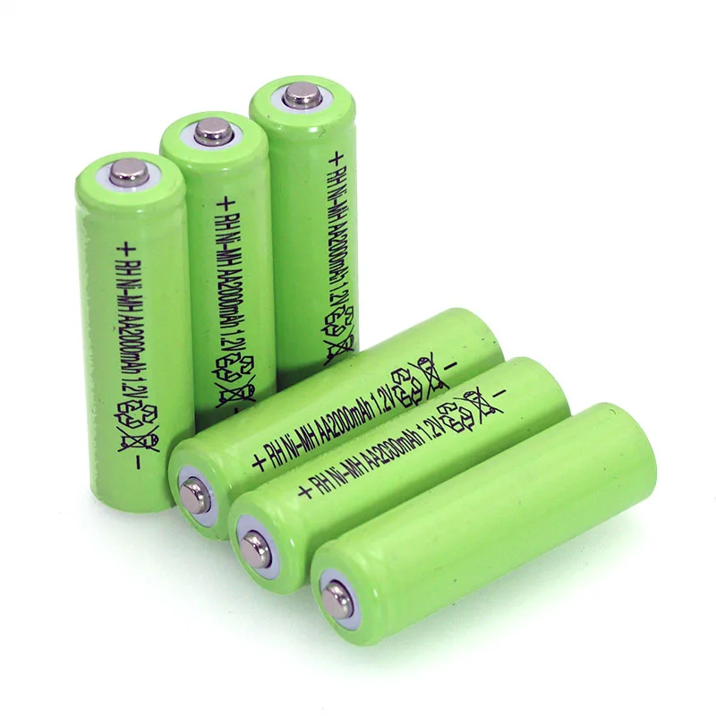 1.2 V AA Ni-MH Akumulators 2000mAh 1.2 v Uzlādējams Akumulators lielas Ietilpības Kameras/Mikrofona/Peles /rotaļlietas baterijas Attēls 2