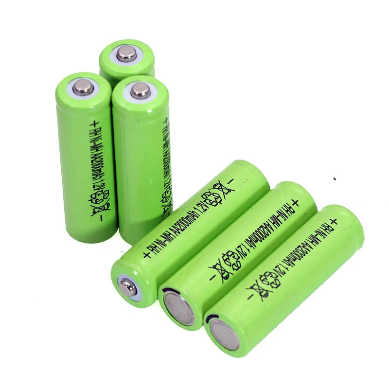 1.2 V AA Ni-MH Akumulators 2000mAh 1.2 v Uzlādējams Akumulators lielas Ietilpības Kameras/Mikrofona/Peles /rotaļlietas baterijas Attēls 3