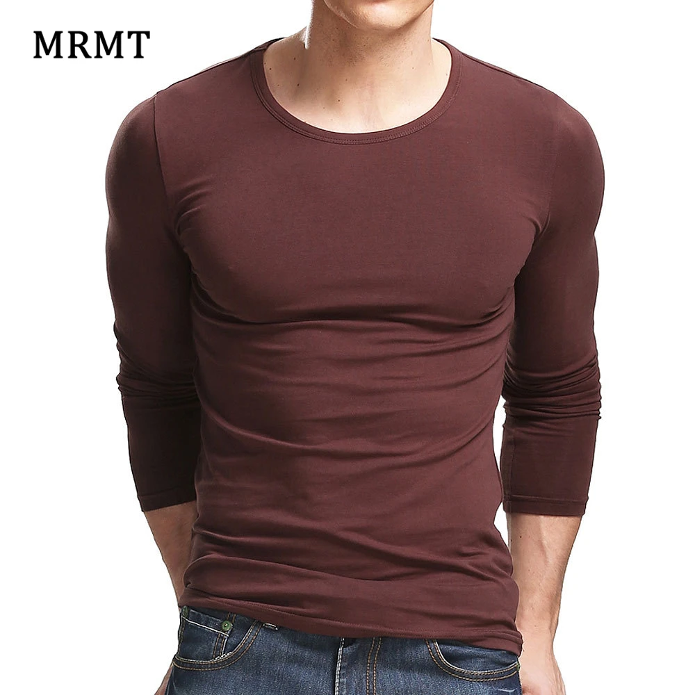 MRMT 2022 Likra Kokvilnas Vīriešu T-Krekls 5XL Long Piedurknēm T Krekls Vīriešiem Tīru Krāsu Gadījuma Vīriešu garām Piedurknēm T, Vīriešu Attēls 4