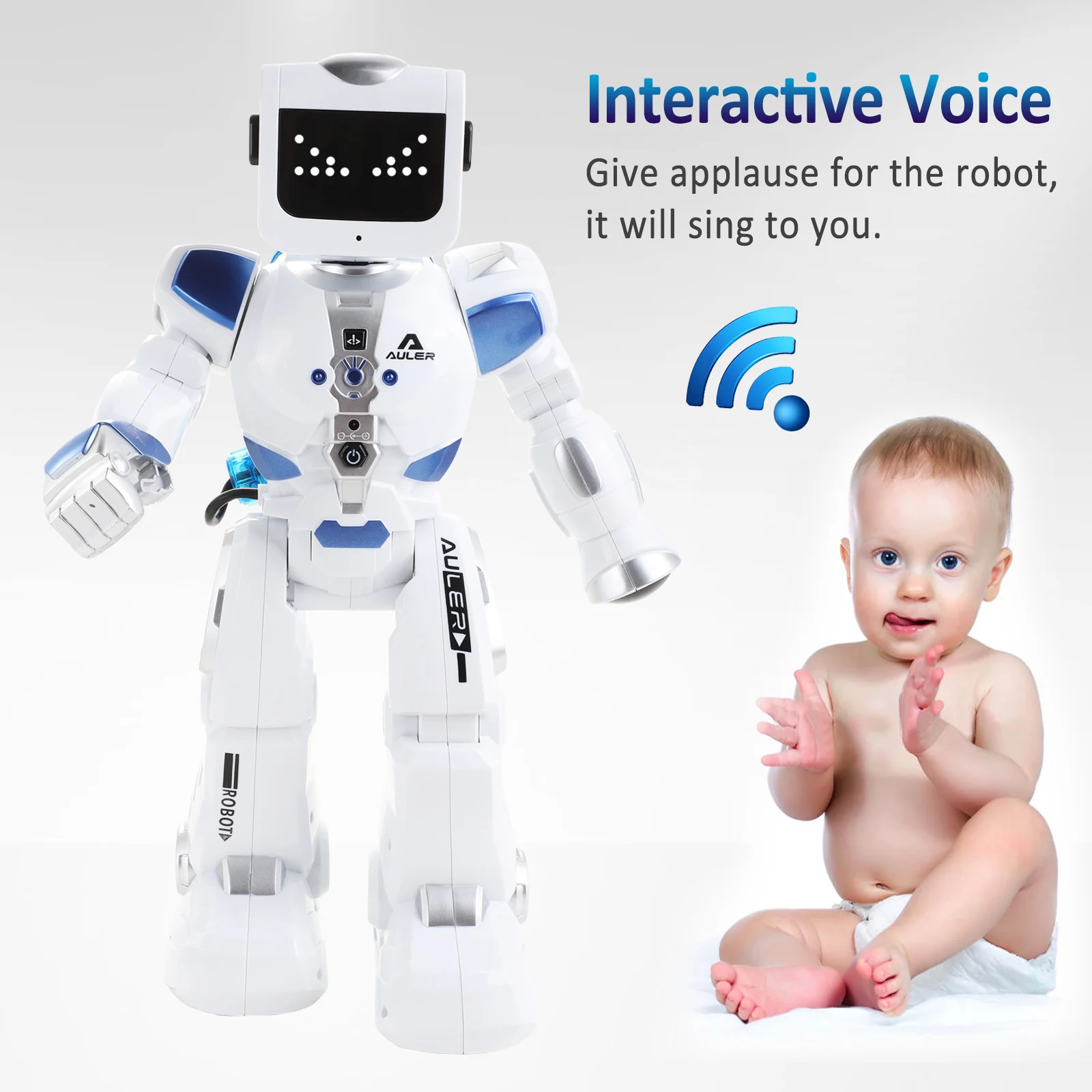 Saprātīga Alfa Robots Rotaļlietu Hidroelektrostaciju Hybrid Smart Robotu RC Skaņas Kontroli, Dziedāšana, Dejošana Robots Bērnu Izglītojošās Rotaļlietas Attēls 2