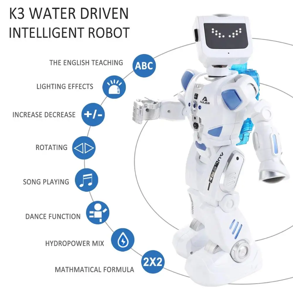 Saprātīga Alfa Robots Rotaļlietu Hidroelektrostaciju Hybrid Smart Robotu RC Skaņas Kontroli, Dziedāšana, Dejošana Robots Bērnu Izglītojošās Rotaļlietas Attēls 3