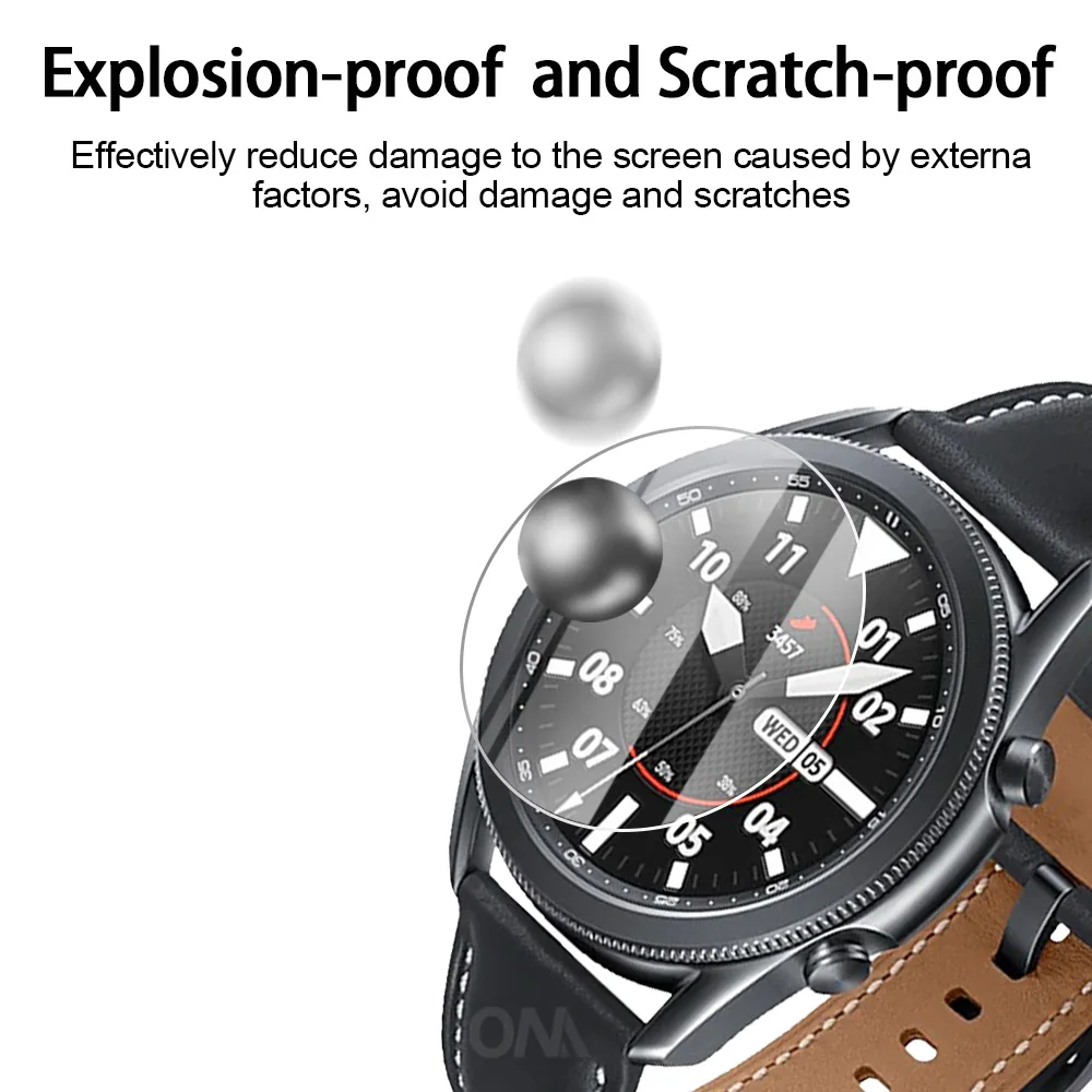 5gab 9H Premium Rūdīta Stikla Samsung Galaxy Skatīties 3 41mm 45mm Smartwatch Ekrāna Aizsargs Filmu Piederumi Attēls 1