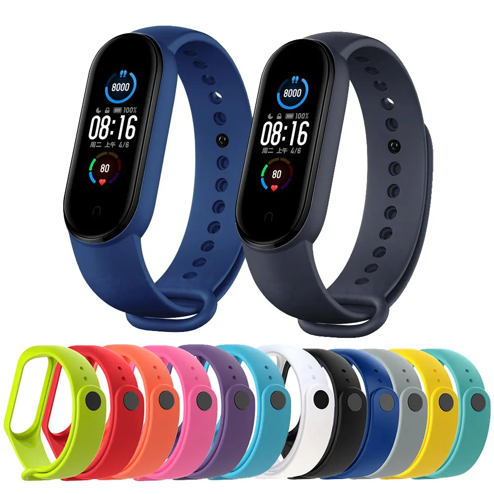 Aproce Xiaomi Mi Grupa 5 Delnas Siksniņu, Smart Aproce Watchband Krāsains āra sporta nomaiņa Attēls 4