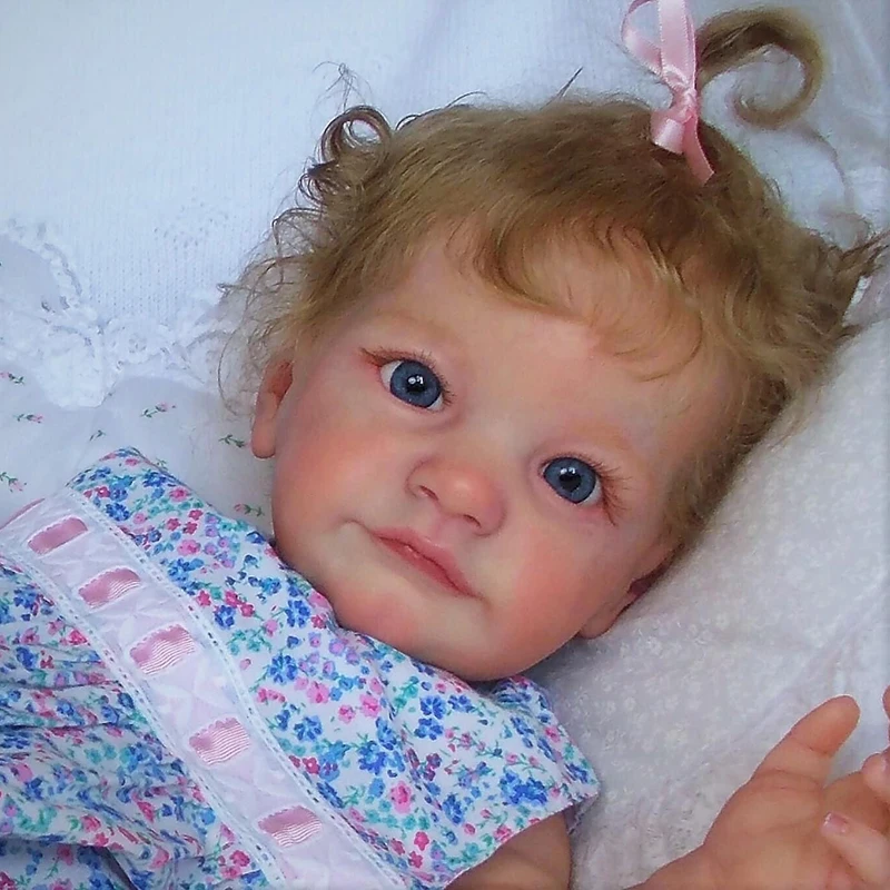 60CM Atdzimis Lelle Tobiah Spilgti Nekustamā Baby Lelle ar Genesis Krāsas Augstas Kvalitātes 3D Ādas Vairākiem Slāņiem Krāsošana Redzamas Vēnas Attēls 3