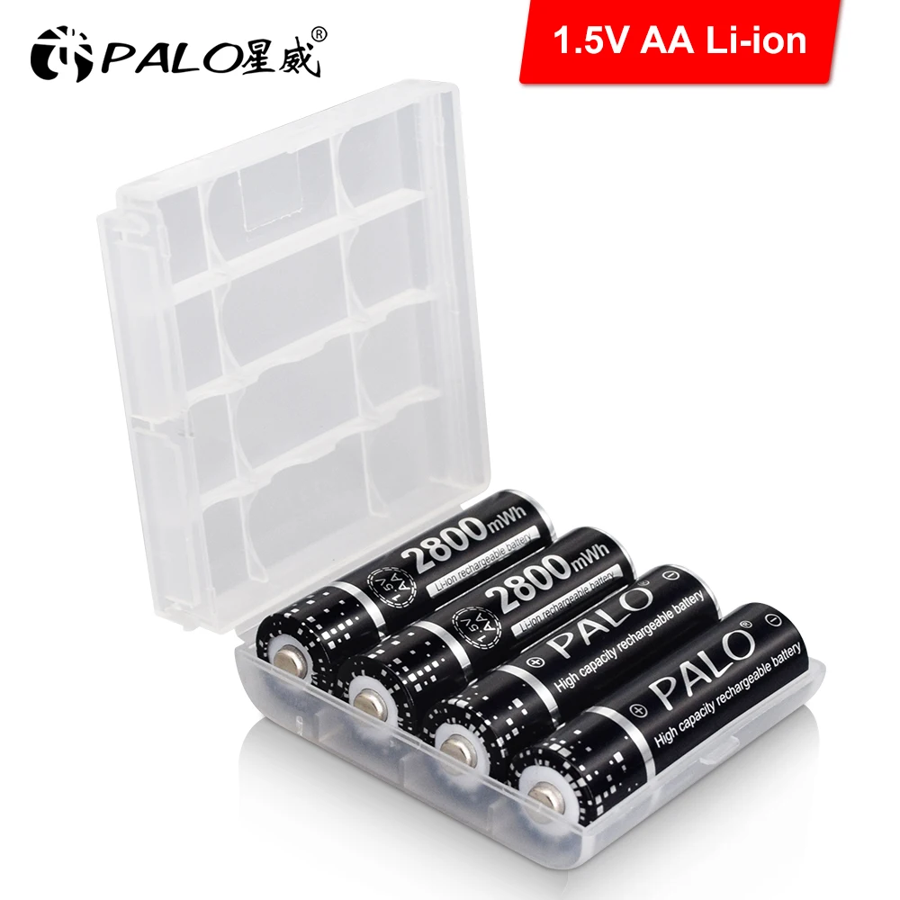 PALO 1,5 V AA Litija-jonu Baterijas, Akumulators, Lādētājs AA 1,5 V Li-ion (litija Batteria Lukturīšu Tālvadības Rotaļlieta Attēls 3