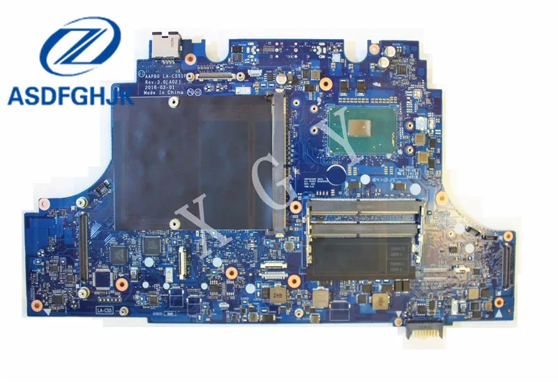Klēpjdators Mātesplatē LA-C551P par Dell Precision 7710 Mātesplati NR6XM 0NR6XM KN-0NR6XM Xeon E3-1505M v5 2.8 GHz Testa OK Attēls 1