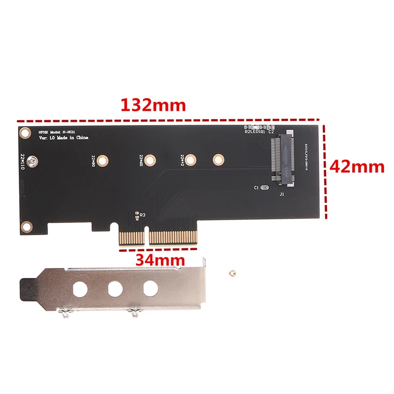 SK4 M. 2 NVMe SSD NGFF UZ PCIE X4 adapteris M Taustiņu saskarne kartes Izmanto PCI Express 3.0 x4 2230-2280 Izmērs m.2 PILNU ĀTRUMU labs Attēls 3