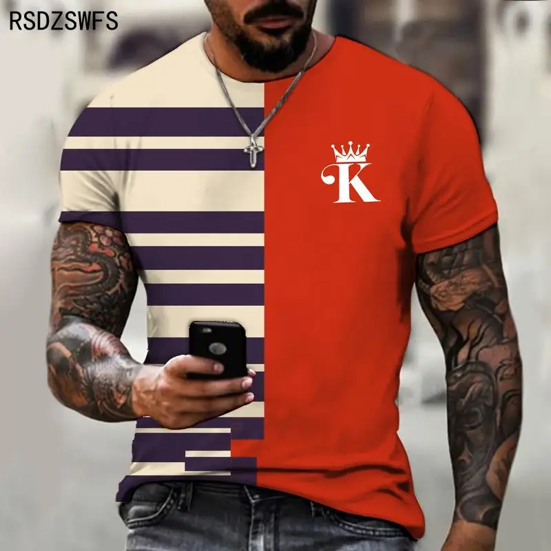 Vasaras Vīriešu Īsām Piedurknēm Āra Sporta T-Krekls Apaļu Kakla 3D Drukāšanas Gadījuma T-Krekls Elpojošs Fitnesa Uzvalks Vīriešu Apģērbu Augšu Attēls 1