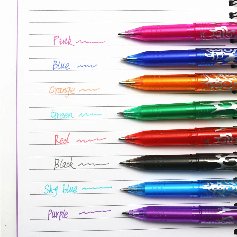 Jaunu Izdzēšami Pildspalvu 8 Krāsu Tintes Gēla Pildspalvu Komplekts Stili Varavīksnes pārdošana Radošā Zīmēšanas Kancelejas preces, Rakstāmpiederumi Skolas kancelejas piederumi Attēls 5