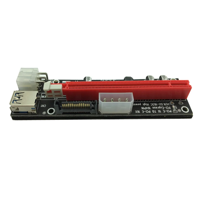 JAUNU 4pin 6pin SATA Barošanas PCI-Express Stāvvadu Kartes 60cm USB 3.0 Datu Kabelis, 1x uz 16x Stāvvada par Antminer Bitcoin Miner Ieguves Attēls 4