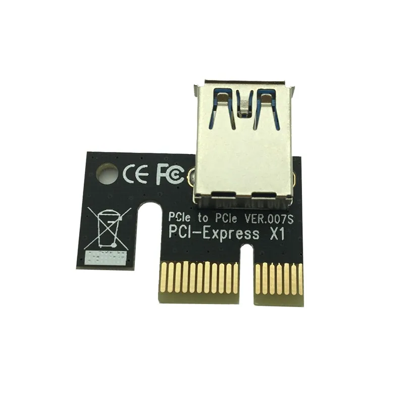 JAUNU 4pin 6pin SATA Barošanas PCI-Express Stāvvadu Kartes 60cm USB 3.0 Datu Kabelis, 1x uz 16x Stāvvada par Antminer Bitcoin Miner Ieguves Attēls 5