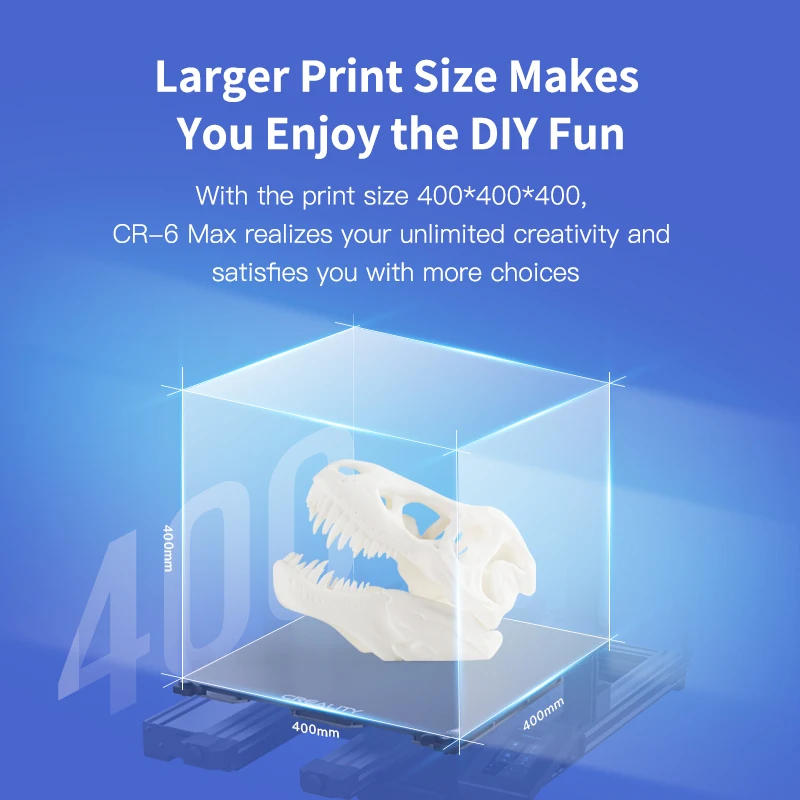 CREALITY 3Printer CR-6 MAX Dual Y Ass Klusums Valdes Auto Nolīdzināšana HD Touch LCD Lielu Drukas Izmērs 400*400*400MM 3д принтер Attēls 2