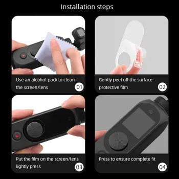 1/2gab Anti-srcatch Gimbal Kamera Grūti Ekrāna aizsargplēvēm par FIMI Palmu 2 Valkājamas Ierīces Smart Piederumi