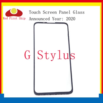 10Pcs/Partija, LCD Priekšā Touch Screen Stikla Ārējais Objektīvs Motorola Moto G Stylus XT2043 XT2043-4 Pieskarieties Stikla, Kas OCA Dobi Līme 1