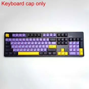 129 Atslēgas DOUBLE SHOT PBT Profilu Keycap Par GMK-Taro Mechanical Gaming Keyboard Violeta Japāņu Keycap 1