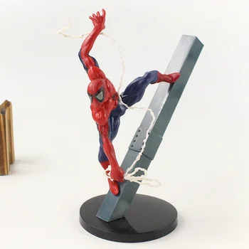 19cm Brīnums Avengers Super Varonis Zirnekļcilvēka Statuetes PVC Rīcības Attēls Rotaļlietas Lelle 1