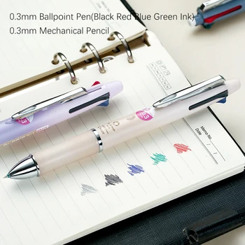 1pc Izmēģinājuma Dr. Grip 4+1 Multi Krāsu Lodīšu Pildspalva Mehāniskā Zīmuļa 0.3 mm Daudzfunkcionāls Modulis Pen biroja, Skolas Piederumi 1
