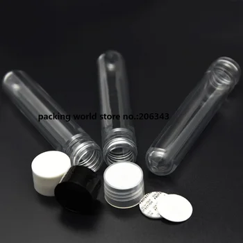 20ML caurspīdīgs/balta/melna plastmasas PET caurules ar plastmasas vāku maska, krēms vai serums pārbaudes vai paraugu caurule plastmasas pudeles 1