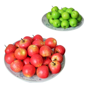 20pcs Viltus Augļi Mākslīgās Red Apple Putu Plastmasas Viltus Mākslīgie Augļi DIY Modelis Puse Virtuves Kāzu Dekorēšana Piederumi 1