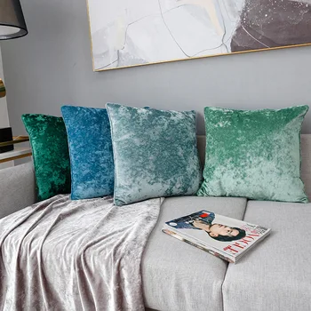 21 krāsas Ziemeļvalstu INS mīksta ledus samta dekoratīvu spilvenu uz 50*50 dīvāna spilvena segums ciets plīša krēsls biroja, guļamistabas pillowcas 1