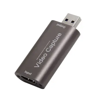 4K Video Capture Karte, USB 3.0 2.0 HDMI saderīgas Video Grabber Ierakstīt Lodziņā PS4 Spēle DVD Videokamera, Fotokamera Ieraksta Live 1