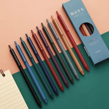 1 iestatiet radošo 0.5 mm, melna gēla pildspalva ar 5gab uzpildes modes vienkāršu plastmasas rakstīt ar pildspalvu, biroja, skolas parakstīšanas pen(krāsu izlases) pasūtīt | Rakstīt & Korekcijas Piederumi - www.avalux.lv 11