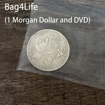 Bag4Life (1 Morgan Dolāru un DVD), Mark Bendell un Issy Simpson Burvju Triki, Monēta, kas Parādās Magia Ilūziju Veidojums Aksesuāri 1