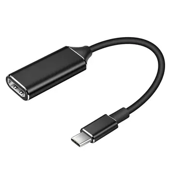 C tipa HDMI saderīgu USB Kabeli, lai 3.1-saderīgs ar 4K Adapteri Kabeļi MacBook Samsung Galaxy S9/S8 Huawei USB-C (Kabelis 1