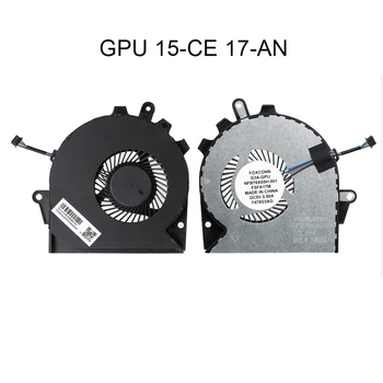 CPU, GPU, Dzesēšanas Ventilators Dzesēšanas HP 15-CE 17-VĒSTĪT Pro 3plus TPN-Q194 929456 929455-001 G3A Grafikas kartes ventilatori radiatori Grāmatiņa 1