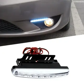 Dienas Gaismas lukturi LED Viegla Uzstādīšana Plastmasas DC12V Auto Lukturu Āra Auto Apgaismojums 1