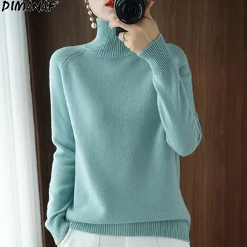 Trikotāžas cietā sieviešu slash kakla džemperi, puloveri ir 2021. ziemas jauno pavada ar garām piedurknēm slim trikotāža dāmas sexy biroja džemperi pasūtīt | Jakas - www.avalux.lv 11