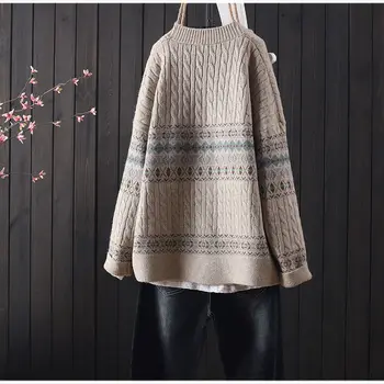 Rudenī ir 2021. sieviešu apģērbu lielajam sieviešu džemperi rudens ražas zaudēt ziemas džemperis no adīta sieviešu jaka adīta pogu, maxi pasūtīt | Jakas - www.avalux.lv 11